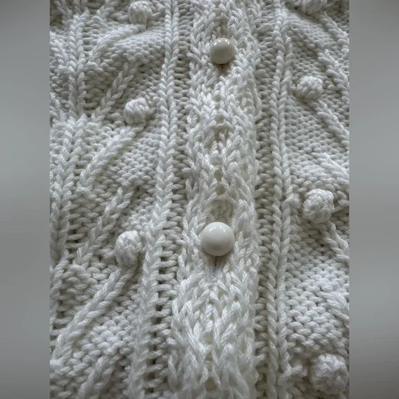 SEZANE BERYL CARDIGAN IN ECRU size S - Picture 9 of 13